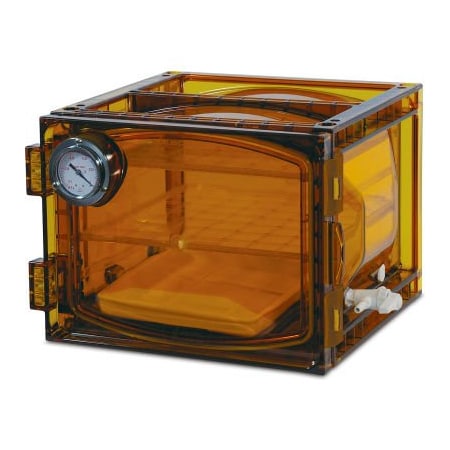 Bel-Art Bel-Art Lab Companion Amber Polycarbonate Cabinet Style Vacuum Desiccator, 23 Liter 424004121